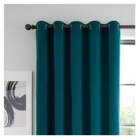 Tyrkysový zatemňovací/termo záves do dverí 168x213 cm Wilson – Catherine Lansfield