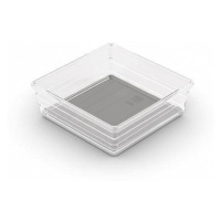 Organizér Curver® SISTEMO 6, priesvitný/sivý, 15x15x5 cm, do zásuvky