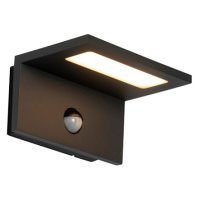 Vonkajšie nástenné svietidlo sivé vrátane LED snímača pohybu IP54 - Harvey
