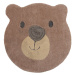 Detský koberec Flair Rugs Bear Face, ø 70 cm