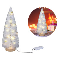 mamido Vianočný strom dekoratívne biele vianočné osvetlenie vianočné dekorácie