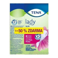 TENA Lady SLIM ULTRA MINI 28ks +14ks(50% zadarmo) inkontinenčné slipové vložky 1set