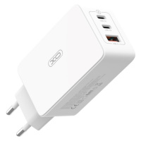 XO CE13, PD QC 3.0 65W, 1xUSB-A 2xUSB-C, sieťová nabíjačka, biela