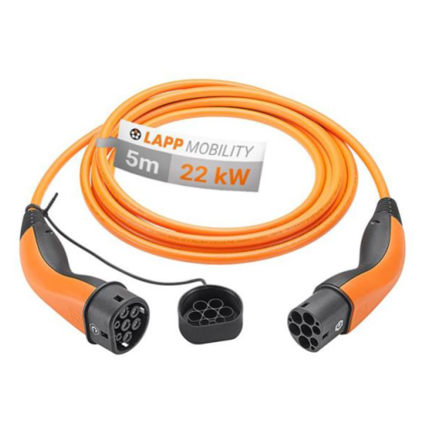 Kábel nabíjací LAPP 61789 typ 2 22kW 32A 3 fázy 5m pre elektromobil