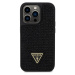 Guess Rhinestones Triangle Metal Logo Kryt pre iPhone 15 Pro Black