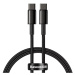 Kábel Baseus Tungsten Gold Cable Type-C to Type-C 100W 2m (black)