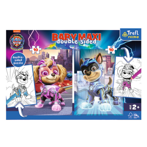 Trefl Puzzle Baby MAXI 2x10 - Hrdinskí psíkovia /  Viacom PAW PATROL: THE MIGHTY MOVIE