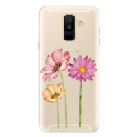 Silikónové puzdro iSaprio - Three Flowers - Samsung Galaxy A6+