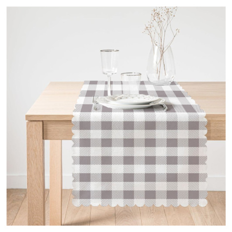 Behúň na stôl Minimalist Cushion Covers Gray Flannel, 45 x 140 cm