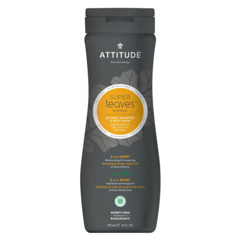 ATTITUDE Super leaves s detoxikačným účinkom normálne vlasy prírodný pánsky šampón & telové mydl