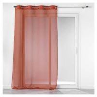 Voálová záclona v tehlovej farbe 140x240 cm Casual – douceur d'intérieur