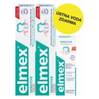 Elmex Sensitive duopack – 2x zubná pasta + 100 ml ústna voda