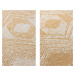 Kusový koberec Gemini 106032 Ochre kruh z kolekce Elle – na ven i na doma - 140x140 (průměr) kru