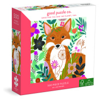 Puzzle Lišky a květiny (500 dílků)