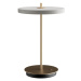 Svetlosivá LED stolová lampa so stmievačom s kovovým tienidlom (výška  31 cm) Asteria Move – UMA