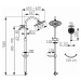 Novaservis Sprchové súpravy - sprchová súprava, horná a ručná sprcha s držiakom a hadicou, výška