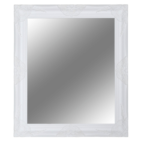Zrkadlo, biely drevený rám, MALKIA TYP 13 Tempo Kondela
