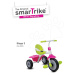 smarTrike detská trojkolka Play GL 1470200 ružovo-zelená