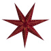 Sterntaler papierová hviezda zamat Ø 75 cm červená