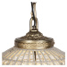 Art Deco závesná lampa krištáľ so zlatom 50 cm - Kasbah