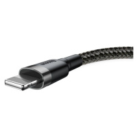 Baseus Cafule nabíjací / dátový kábel USB na Lightning 2, 4A 0, 5m, šedá-čierna