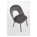 Čalúnená stolička Ilija sivá/čierna