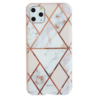 Xiaomi Redmi Note 8, silikónové puzdro, polygonálny mramorový vzor, Wooze Geometric Marble, fare