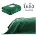 Zelený pléd cez posteľ AmeliaHome Laila Jade, 260 x 240 cm