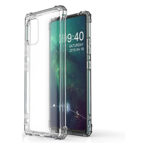 Huawei P40, silikónové puzdro s rohom na vznášanie, Wooze Silicone Armor, priehľadné