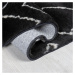 Kusový koberec Furber Imran Fur Berber Black/Ivory - 160x230 cm Flair Rugs koberce
