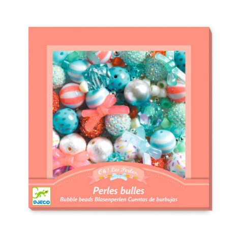 Kreatívna súprava korálikov - farebné perly so strieborným efektom