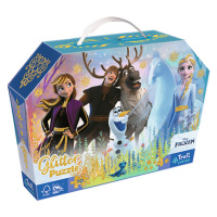 Trefl Puzzle 70 glitter v kufríku - Disney Frozen