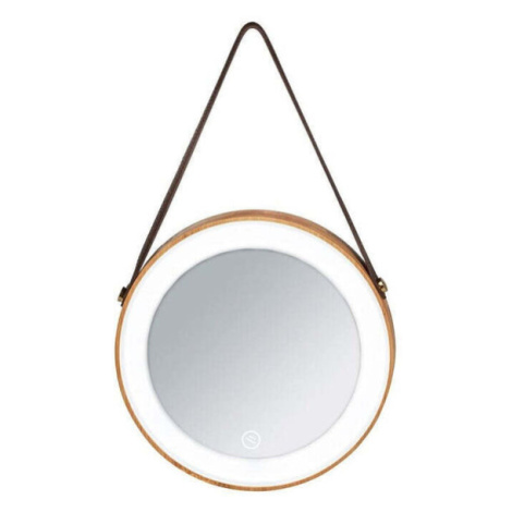 Nástenné zrkadlo s LED osvetlením Wenko Usini, ? 21 cm Bonami