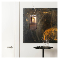 Artemide Gople závesná lampa, bronz/čierna