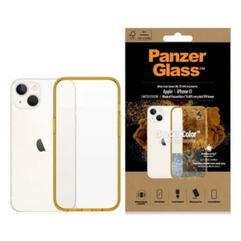 Ochranné sklo PanzerGlass ClearCase iPhone 13 6.1" Antibacterial Military grade Tangerine 0333 (