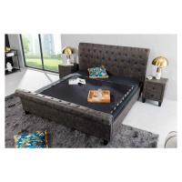 LuxD Dizajnová posteľ Viviano 180 x 200 cm tmavosivá