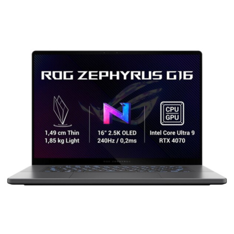 ASUS ROG Zephyrus G16 (GU605MI-NEBULA044W) sivý