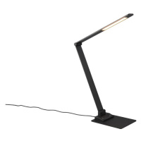 Čierna LED stmievateľná stolová lampa (výška 72 cm) Travis – Trio