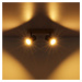 Stropné bodové svietidlo Robby, čierne, dĺžka 26 cm, 2 svetlá, kov