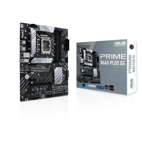 ASUS MB Sc LGA1700 PRIME B660-PLUS D4, Intel B660, 4xDDR4, 1xDP, 1xHDMI, 1xVGA