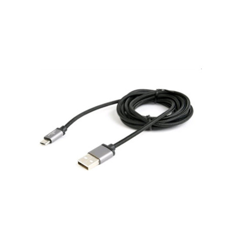 Kabel CABLEXPERT USB A Male/Micro B Male 2.0, 1,8m, opletený, čierny, blister