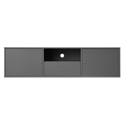 Antracitový TV stolík 161x42 cm Mistral – Hammel Furniture