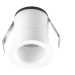 EVN Noblendo LED zapustené stropné svietidlo biele Ø 4,5 cm