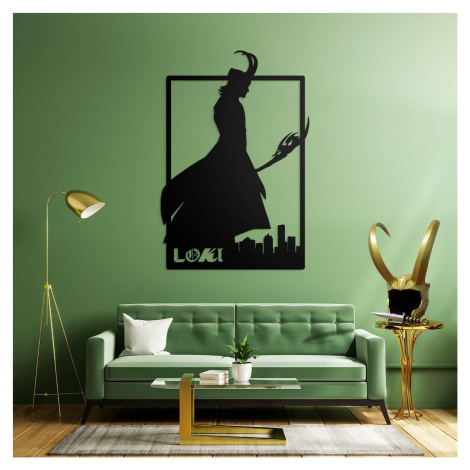 Drevený nástenný obraz - Loki od Marvel