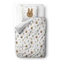 Detská obliečka na jednolôžko z bavlneného saténu 140x200 cm Sweet Bunnies – Butter Kings