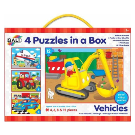 Galt 4 Puzzle v krabici - Dopravné prostriedky