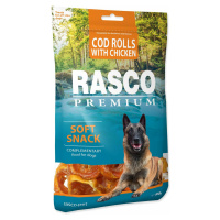 Pochúťka Rasco Premium treska obalená kuracím, rolky 80g