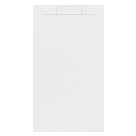 Sprchová vanička obdĺžniková SAT Fusion 160x90 cm liaty mramor Blanco SATFU16090BL