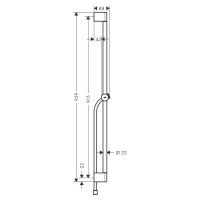 Hansgrohe Unica, Pulsify S sprchová tyč 900 mm so sprchovou hadicou Isiflex 1600 mm, chrómová, H