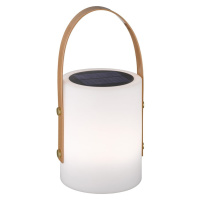 Bielo-hnedá LED stolová lampa (výška 34 cm) Bari – Fischer & Honsel